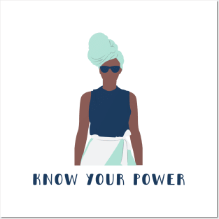 Know your Power feminist female women girls future is female resist strong Posters and Art